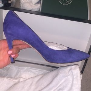 COPY - J.crew deep violet suede heels